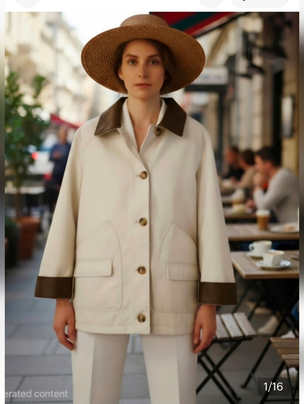 Sanctuary Barn Jacket all-weather 5-button coat in Moonbeam NWT Women's Size M